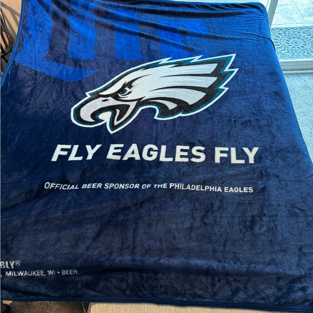 Philadelphia Eagles Miller Lite  Blanket